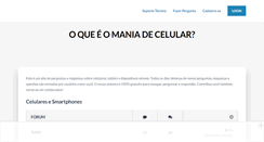 Desktop Screenshot of maniadecelular.com.br
