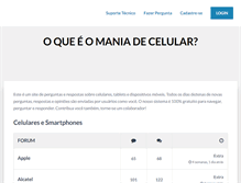 Tablet Screenshot of maniadecelular.com.br